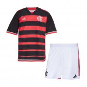 24-25 Flamengo Home Soccer Football Kit (Top + Short) Youth