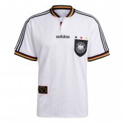 1996 Germany Retro Home Soccer Football Kit Man