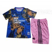 23-24 Inter Miami C. F. Marvel MLS Kick Childhood Cancer Pre-Match Soccer Football Kit (Top + Short) Youth