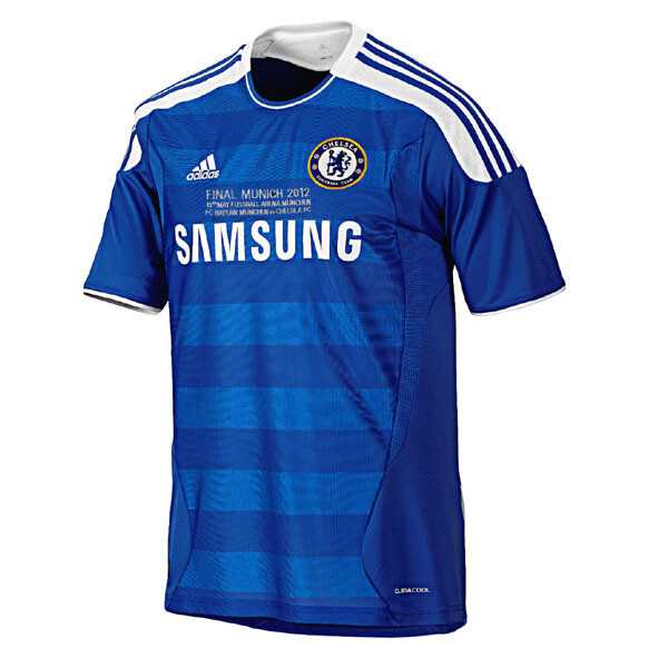 2011/2012 Chelsea Retro Home Champions League Version Soccer Football Kit Man