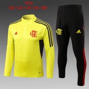 22-23 Flamengo Yellow Soccer Football Training Kit Youth