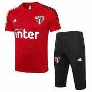 2020-21 Sao Paulo FC Red Men Soccer Football Short Training Suit