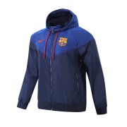 23-24 Barcelona Navy All Weather Windrunner Soccer Football Jacket Man