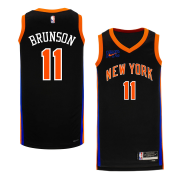 22-23 New York Knicks Black City Edition Swingman Jersey Man Jalen Brunson #11