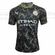 23-24 Manchester City Black - Gold Soccer Football Kit Man #Special Edition