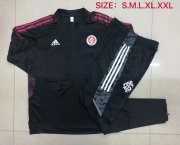 21-22 S. C. Internacional Black - Red Soccer Football Training Suit Kid's