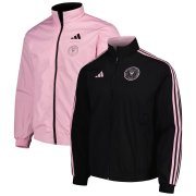 23-24 Inter Miami C.F. On-Field Reversible Black / Pink Full-Zip Windrunner Soccer Football Jacket Man