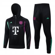 23-24 Bayern Munich Black Soccer Football Training Kit Man #Hoodie
