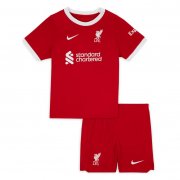 23-24 Liverpool Home Soccer Football Kit (Top + Short) Youth