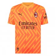 23-24 AC Milan Goalkeepr Orange Soccer Football Kit Man