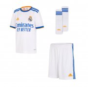 21-22 Real Madrid Home Youth Soccer Football Kit (Shirt+Short+Socks)
