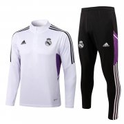 22-23 Real Madrid White Soccer Football Training Kit Man