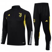 23-24 Juventus Black Soccer Football Training Kit Man