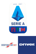 20/21 Italian Serie A Badge & Keep Racism Out Badge & Driver Sponsor Badge