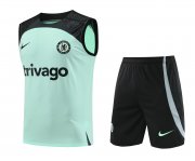 23-24 Chelsea Green Soccer Football Training Kit (Singlet + Short) Man