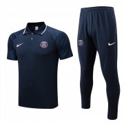 22-23 PSG Dark Blue Soccer Football Training Kit (Polo + Pants) Man