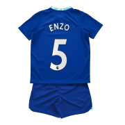 22-23 Chelsea Home Soccer Football Kit (Top + Short) Youth #ENZO #5