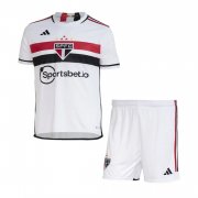 23-24 Sao Paulo FC Home Soccer Football Kit (Top + Shorts) Youth