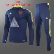 20-21 Arsenal x Human Race Blue Kids Soccer Football Training Suit