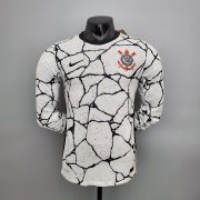 21-22 Corinthians Home Long Sleeve Man Soccer Football Kit #Player Version