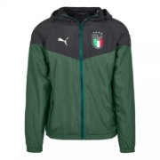 2022 Italy Hoodie Green All Weather Windrunner Soccer Football Jacket Man