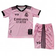 22-23 Real Madrid Y-3 120th Anniversary Pink Soccer Football Kit (Top + Short) Youth