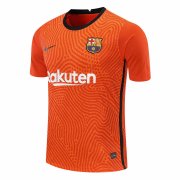 20-21 Barcelona Goalkeeper Orange Man Soccer Football Kit