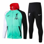20-21 Liverpool Green Man Hoodie Jacket Soccer Football Jacket + Pants