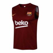 21-22 Barcelona Maroon Soccer Football Singlet Shirt Man