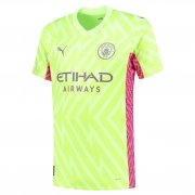 23-24 Manchester City Goalkeeper Yellow Soccer Football Kit Man