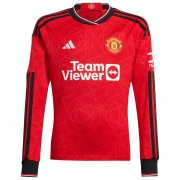 23-24 Manchester United Home Soccer Football Kit Man #Long Sleeve