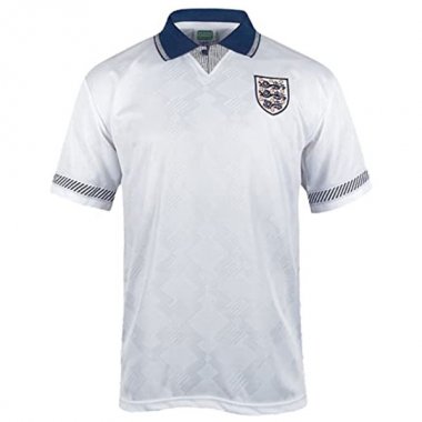 1990 England Home Soccer Football Kit Man #Retro