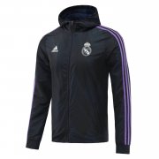 22-23 Real Madrid Black All Weather Windrunner Soccer Football Jacket Man