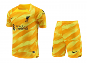 23-24 Liverpool Goalkeeper Yellow Soccer Football Kit (Top + Short) Man