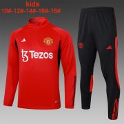 23-24 Manchester United Red Soccer Football Training Kit Youth