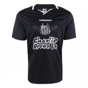 22-23 Santos FC Black Soccer Football Kit Man #Charlie Brown Jr. Winged Marginal