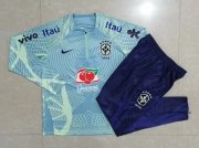 2022 Brazil Aqua Soccer Football Training Kit Man