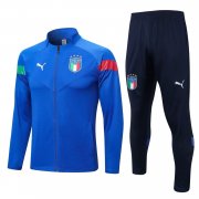 2022 Italy Blue II Soccer Football Training Kit (Jacket + Pants) Man