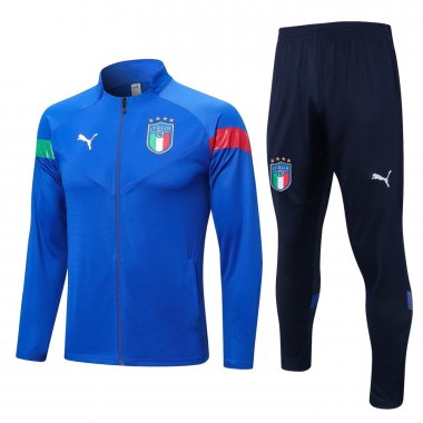 2022 Italy Blue II Soccer Football Training Kit (Jacket + Pants) Man