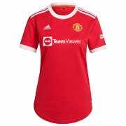 21-22 Manchester United Home Woman Soccer Football Kit