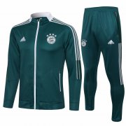 21-22 Bayern Munich Green Soccer Football Training Suit (Jacket + Pants) Man