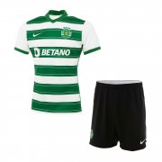 21-22 Sporting Portugal Home Soccer Football Kit (Shirt + Short) Youth