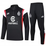 23-24 AC Milan Black II Soccer Football Training Kit (Sweatshirt + Pants) Man