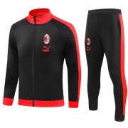23-24 AC Milan Black - Red Soccer Football Training Kit (Jacket + Pants) Man