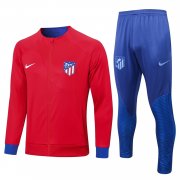 22-23 Atletico Madrid Red Soccer Football Training Kit (Jacket + Pants) Man