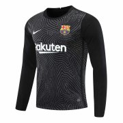 20-21 Barcelona Goalkeeper Black Long Sleeve Man Soccer Football Kit