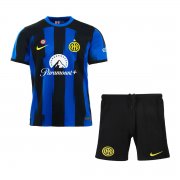 23-24 Inter Milan Home Soccer Football Kit (Top + Short) Youth