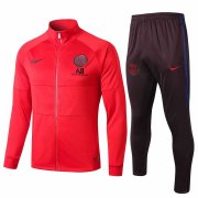 PSG 2019-20 Red Men Soccer Football Training Kit(Jacket + Pants)