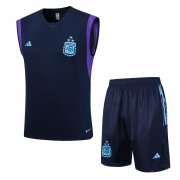 2023 Argentina Royal Soccer Football Training Kit (Singlet + Short) Man