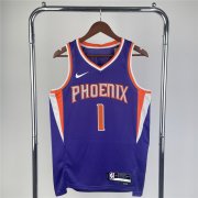 22-23 Phoenix Suns Purple Swingman Jersey - Icon Edition Man #BOOKER - 1